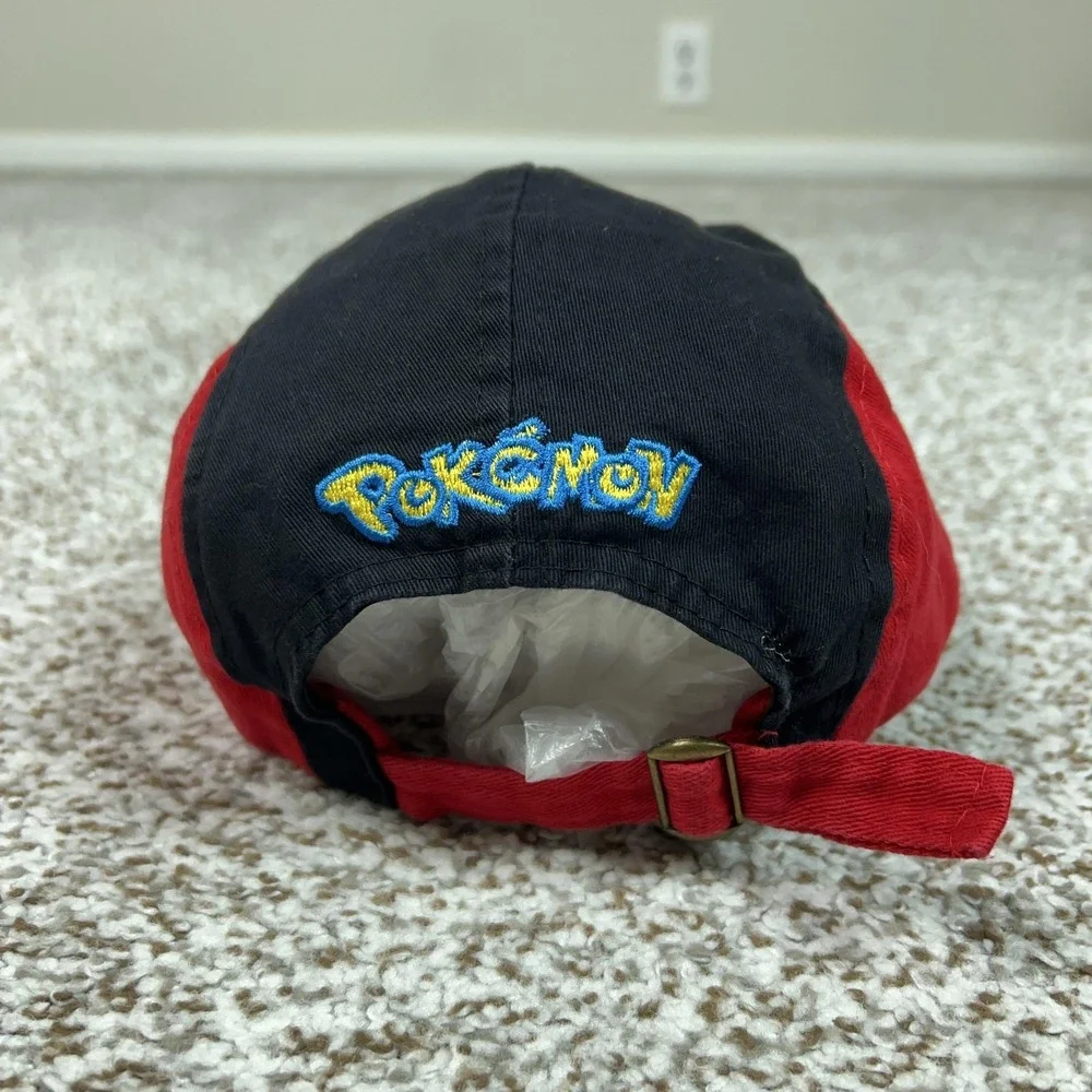 Pokemon Hat Cap Strap Back Youth‎ Adjustable Red Black Ash Ketchum Anime Boys